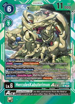 HerculesKabuterimon ACE, Digimon card EX8-044