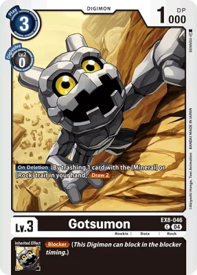 Gotsumon, Digimon card EX8-046