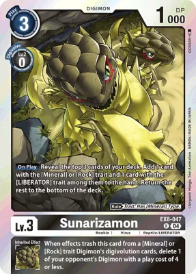 Sunarizamon, Digimon card EX8-047