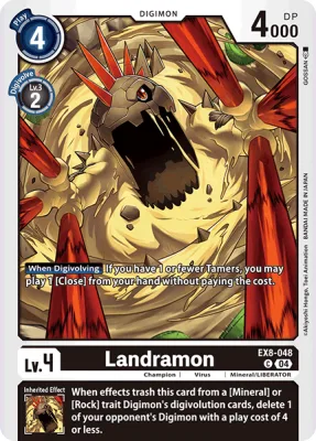 Landramon, Digimon card EX8-048