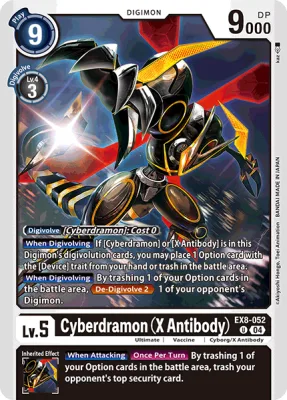 Cyberdramon (X Antibody), Digimon card EX8-052