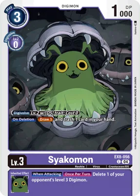 Syakomon, Digimon card EX8-056