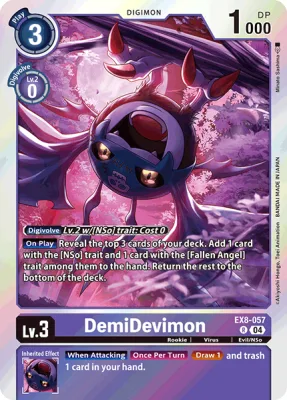 DemiDevimon, Digimon card EX8-057