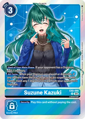 Suzune Kazuki, Digimon card EX8-066
