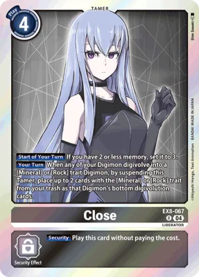 Close, Digimon card EX8-067