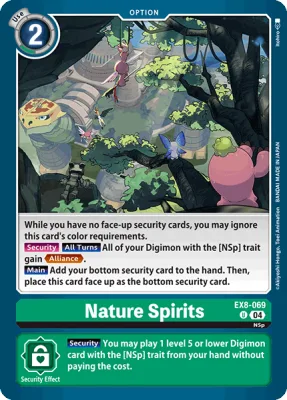 Nature Spirits, Digimon card EX8-069