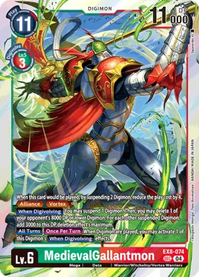MedievalGallantmon, Digimon card EX8-074
