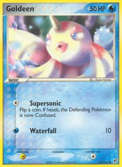 Goldeen — Deoxys #61, 2005. Illustrated by Atsuko Nishida.