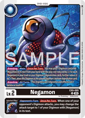 Negamon, Digimon card EX9-005