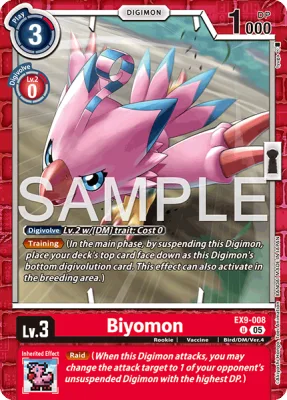 Biyomon, Digimon card EX9-008