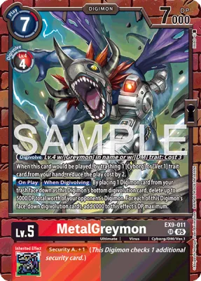 MetalGreymon, Digimon card EX9-011
