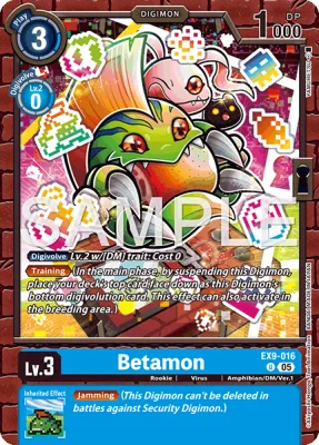 Betamon, Digimon card EX9-016