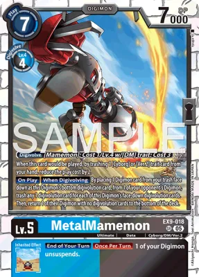 MetalMamemon, Digimon card EX9-018