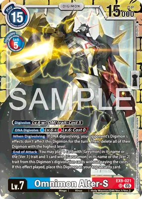 Omnimon Alter-S, Digimon card EX9-021