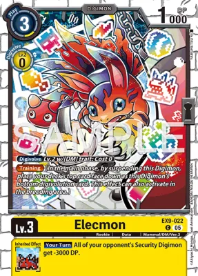 Elecmon, Digimon card EX9-022