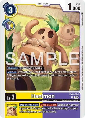 Hanimon, Digimon card EX9-024