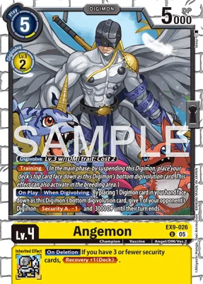 Angemon, Digimon card EX9-026