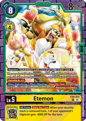 Etemon, Digimon card EX9-031