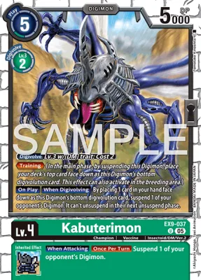 Kabuterimon, Digimon card EX9-037