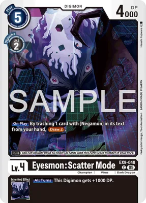 Eyesmon: Scatter Mode, Digimon card EX9-048