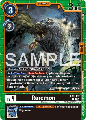 Raremon, Digimon card EX9-052