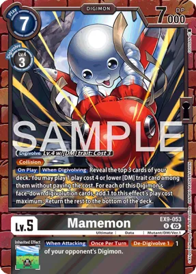 Mamemon, Digimon card EX9-053