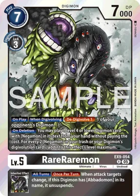 RareRaremon, Digimon card EX9-054