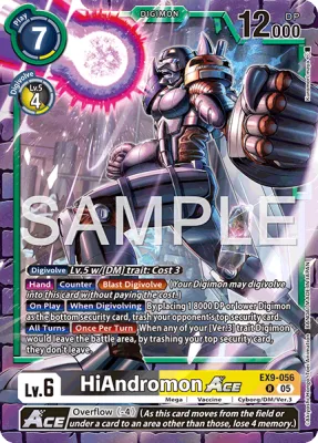 HiAndromon ACE, Digimon card EX9-056