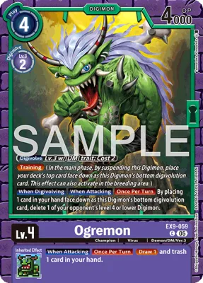 Ogremon, Digimon card EX9-059