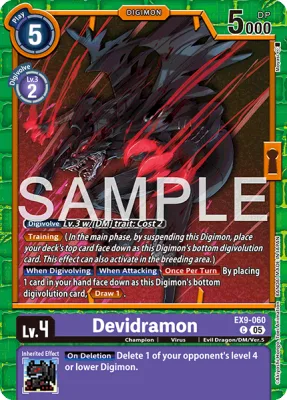 Devidramon, Digimon card EX9-060