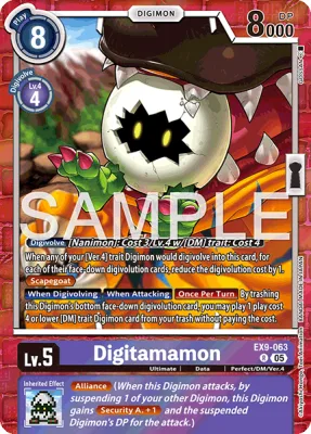 Digitamamon, Digimon card EX9-063