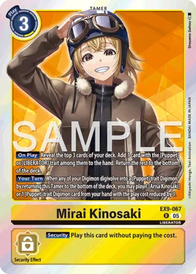 Mirai Kinosaki, Digimon card EX9-067
