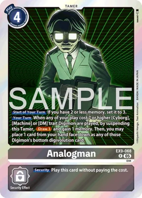 Analogman, Digimon card EX9-068
