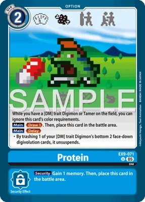 Protein, Digimon card EX9-071