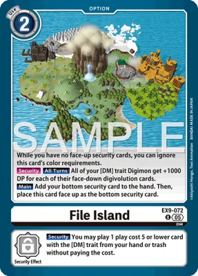 File Island, Digimon card EX9-072