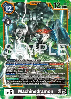Machinedramon, Digimon card EX9-073