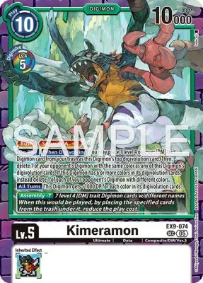 Kimeramon, Digimon card EX9-074