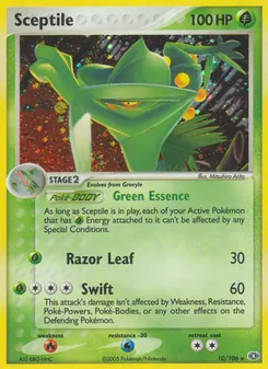 Sceptile — Emerald #10, 2005. Illustrated by Mitsuhiro Arita.