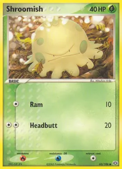 Shroomish — Emerald #63, 2005. Illustrated by Mitsuhiro Arita.
