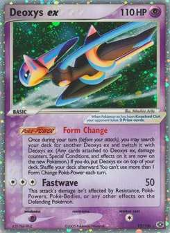 Deoxys ex — Emerald #93, 2005. Illustrated by Mitsuhiro Arita.