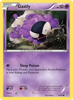 Gastly — Generations #33, 2016. Illustrated by kodama.