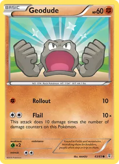 Geodude — Generations #43, 2016. Illustrated by MAHOU.