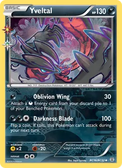 Yveltal — Generations #RC16, 2016. Illustrated by Saya Tsuruta.