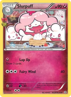 Slurpuff — Generations #RC20, 2016. Illustrated by MAHOU.