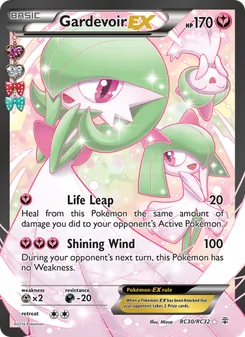 Gardevoir EX — Generations #RC30, 2016. Illustrated by Mizue.
