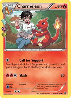 Charmeleon — Generations #RC4, 2016. Illustrated by Akira Komayama.