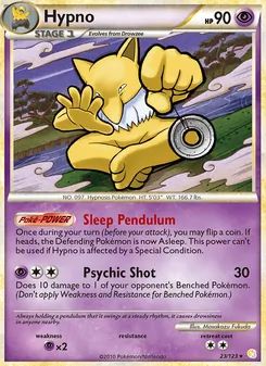 Hypno — HeartGold SoulSilver #23, 2010. Illustrated by Masakazu Fukuda.