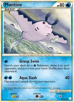 Mantine — HeartGold SoulSilver #45, 2010. Illustrated by Naoyo Kimura.