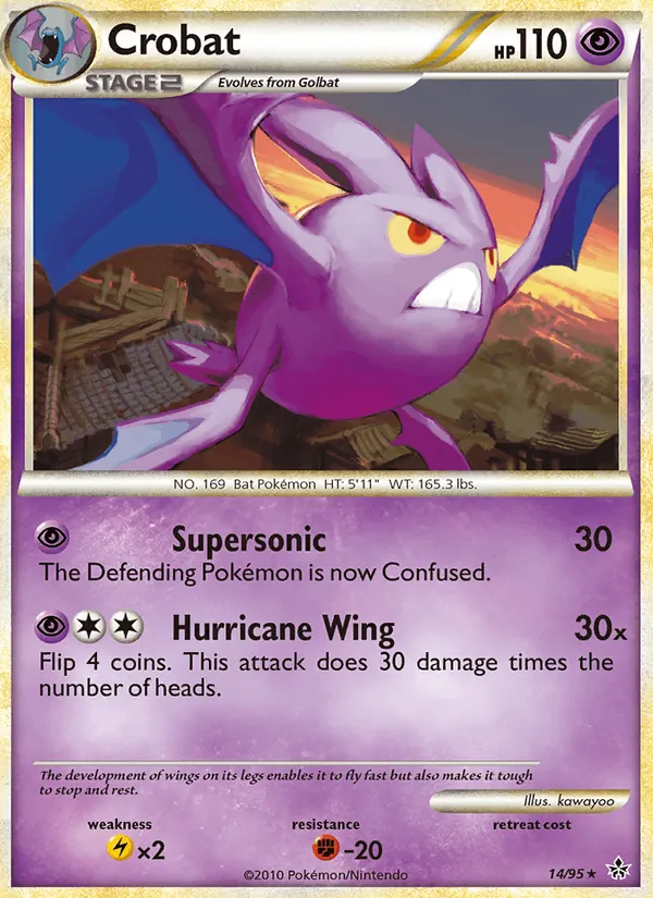 Crobat — Unleashed #14, 2010. Illustrated by kawayoo.
