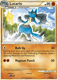 Lucario — Unleashed #19, 2010. Illustrated by Kouki Saitou.